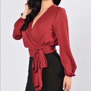 Fashionnova wrap top